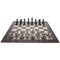 Bobby Fischer Metal Ultimate Chess Set, Wood Board 21.75 in., 3.6 in. King